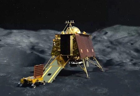 India's Lunar Triumph: Chandrayaan-3 Achieves Unprecedented Feat by Landing on Moon's Enigmatic South Pole